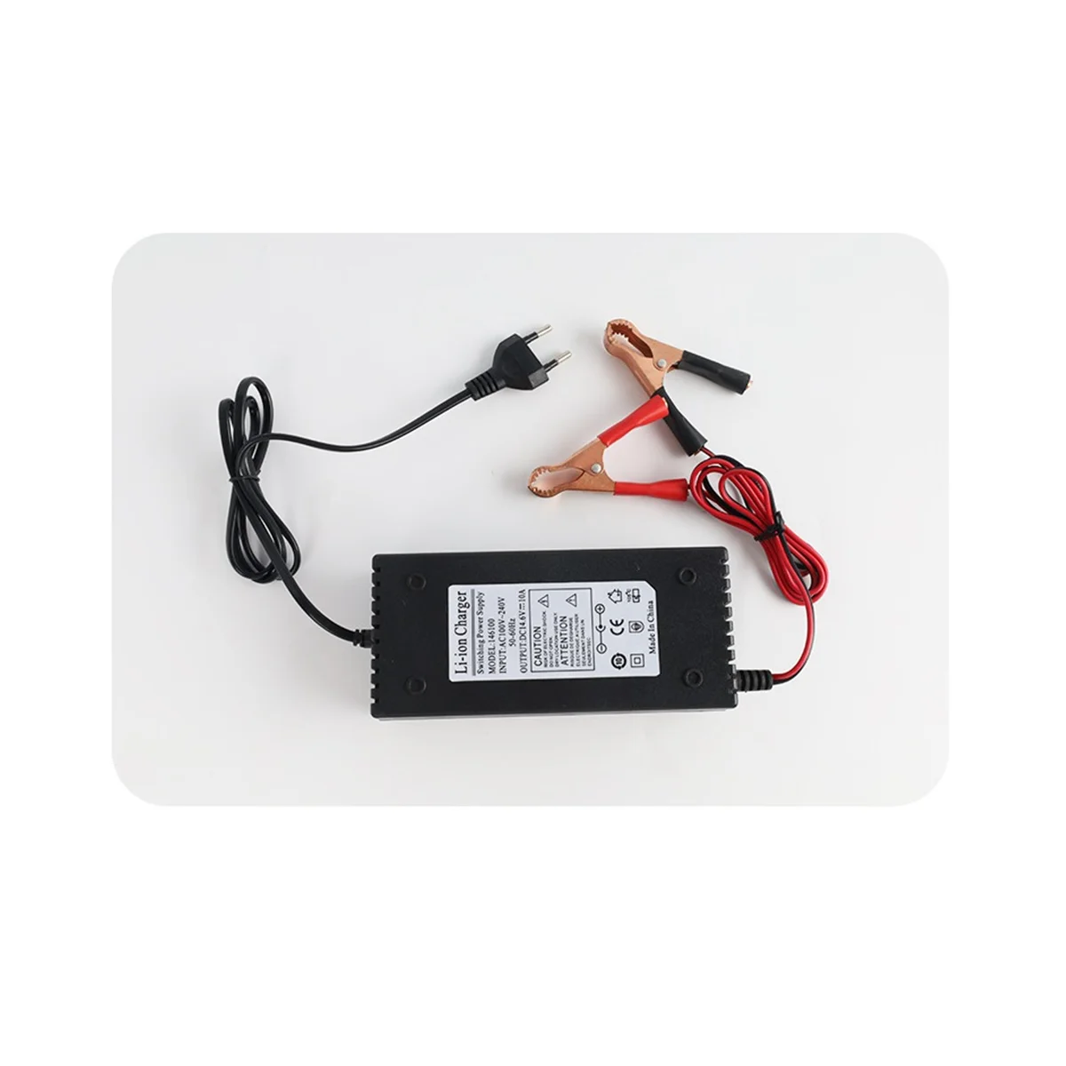 14.6V 10A Lifepo4 Iron Phosphate Battery Charger for 12.8V 4S Scooter Car Solar Energy Storage Charger EU Plug