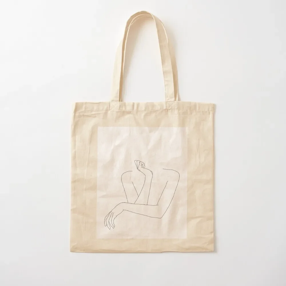 Folded arms line drawing - Anna Tote Bag Women bags Canvas bag for women custom canvas bag tote screen