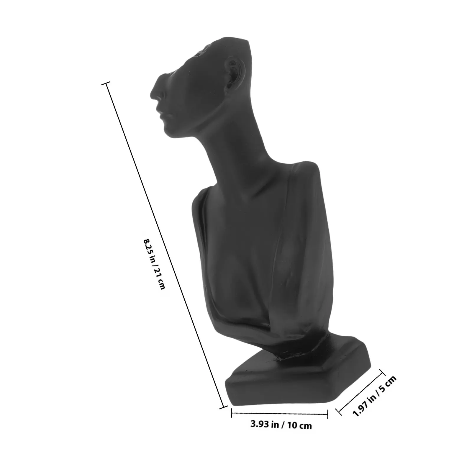 Resin Necklace Display Stand Bust Style Organizer Vintage Stable Jewelry Holder for Boutique Store Trade Show Jewelry Hand
