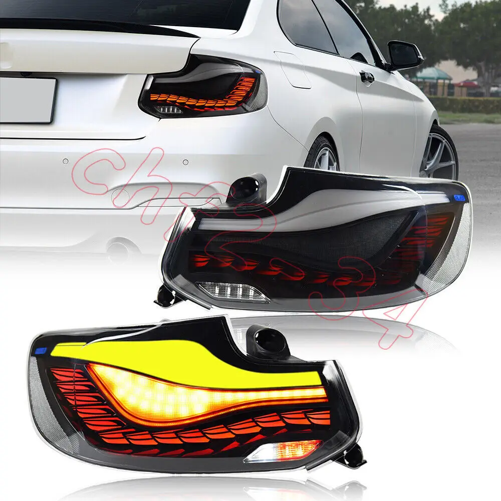 

LED Tail Lights For BMW 2 Series 2014-2019 F22 F82 M2 F23 F87 Animation Sequential Indicator Rear Lamps Sequential Turn Assembly