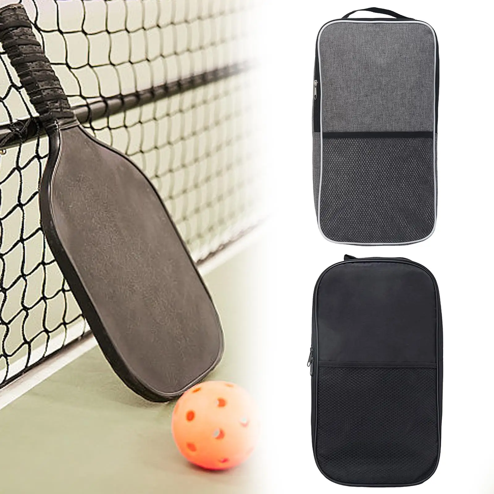 Pickleball Paddle Case Tote Bag Waterproof Oxford Cloth Portable Racket Holder for Court Travel
