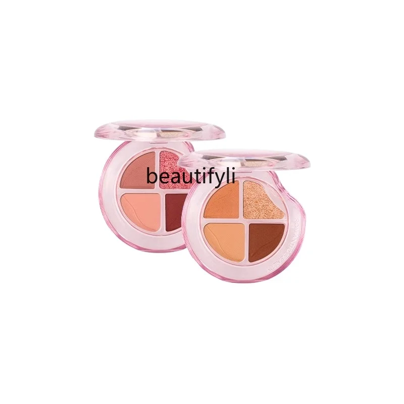 

Bubble four-color eyeshadow disc brightens earth color Cowherd bursts pearlescent matte