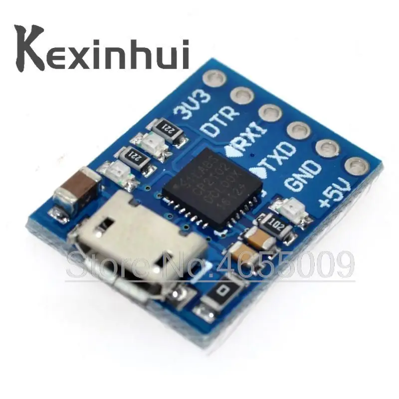 10pcs CP2102 MICRO USB to UART TTL Module 6Pin Serial Converter UART STC Replace FT232