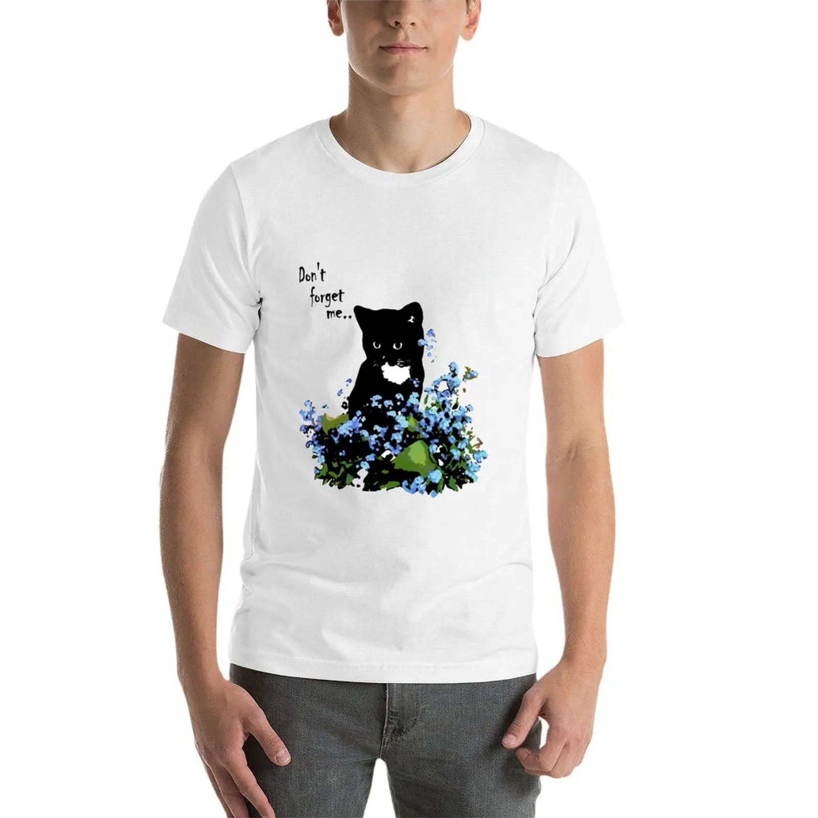 قمصان تي شيرت مصمم قطن تي رجل ننسى لا قميص عالي لي تي شيرت قطن تي جودة القطط