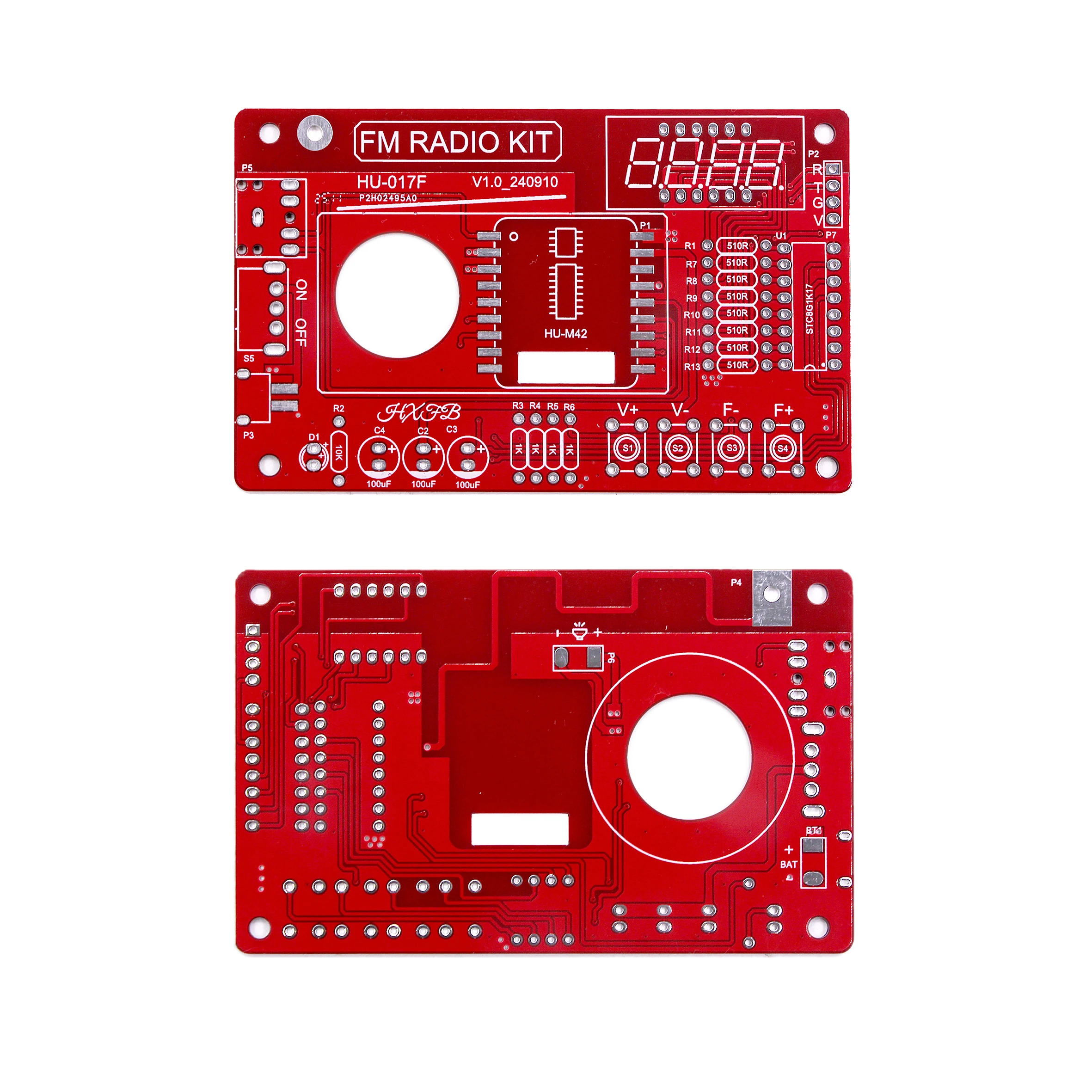 Kit d'assemblage de Radio, modulation de fréquence FM, affichage de tube numérique, circuit imprimé, fabrication de kit de pratique de soudage électronique, bricolage