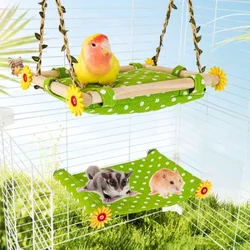 Pet Hanging Hammock Warm Nest Bed Parrot House Removable Washable Bird Cage Perch For Parrot Hamster Lovebird