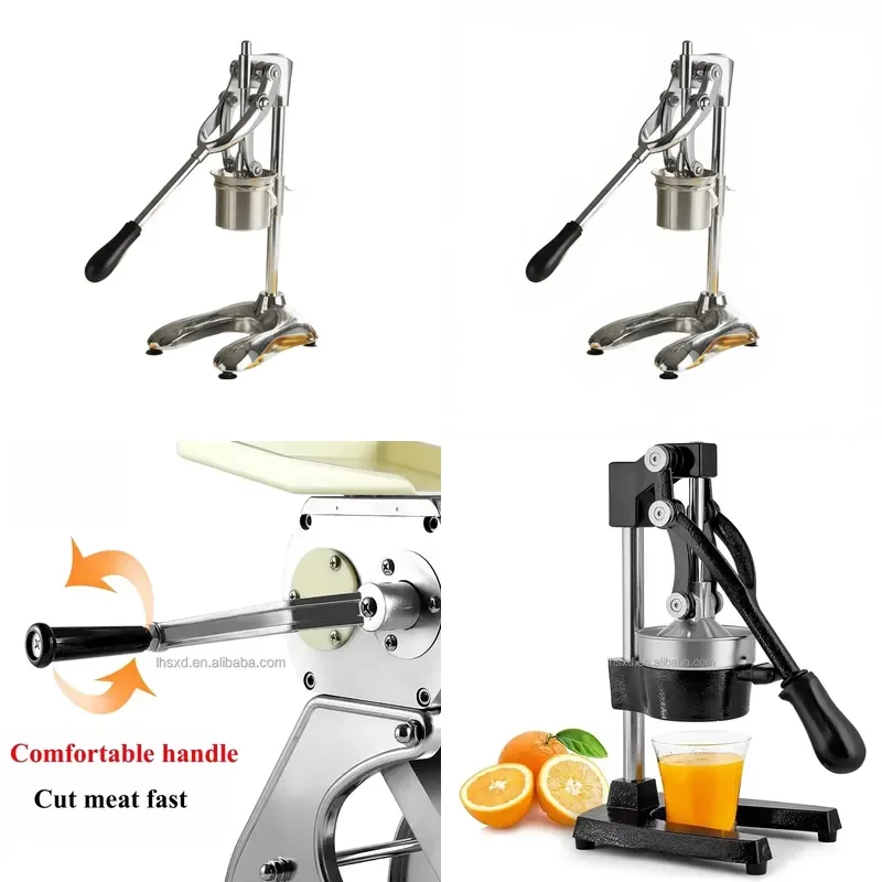 2026 Hot! New HN QDMECH Food Grade Stainless Steel Restaurant Hand Press Long Fries Extruder Manual French Fries Machine