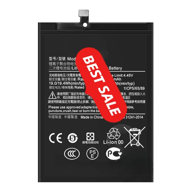 Battery for Xiaomi Redmi 2/3/4/5/5plus/6/7/8/9/9T/10C/12/123/14/GO/PRO/A2/A3/A5 Replacement Bateria Grade A Cell with Tools