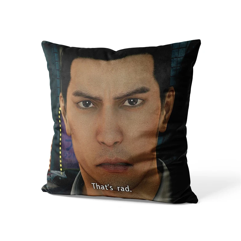 Aertemisi 18'' x 18'' Yakuza Kiryu That's Rad Square Throw Pillow Cushion Covers Cases Pillowcases 45cm x 45cm