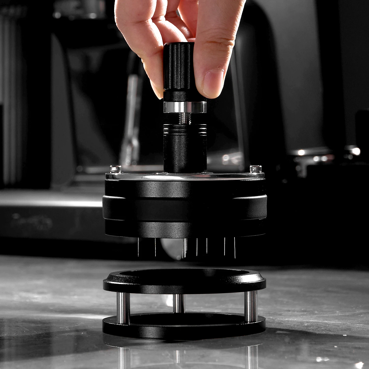 Eco-Friendly 0.4mm Stainless Steel Magnetic Espresso Coffee Needle Distributor with Stocked Feature WDT Tool