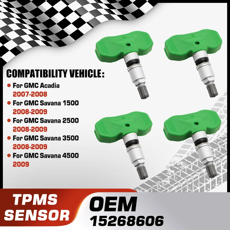 

15268606 For GMC Acadia GMC Savana 1500 GMC Savana 2500 GMC Savana 3500 GMC Savana 4500 Car Tire Pressure Sensor TPMS 315 MHz