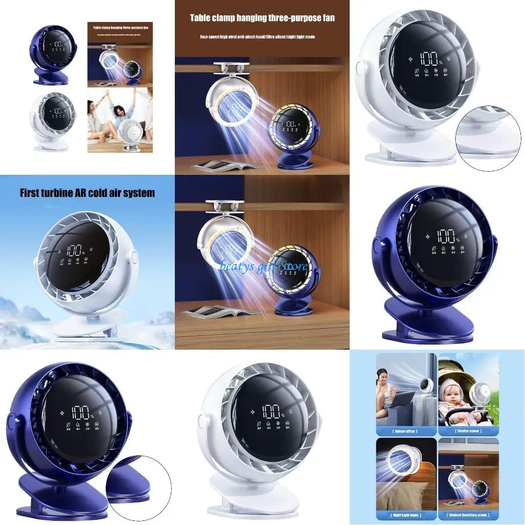 

C7AB USB Rechargeable Fan with Turbos AR Cool Wind System and Motor