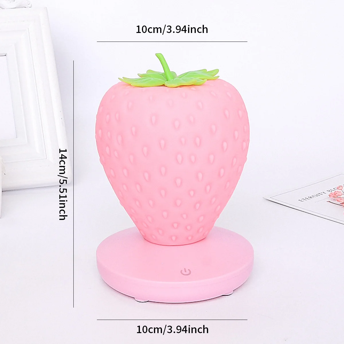 1Pc USB Strawberry- Soft With Design, Perfect For Bedroom And Desktop Decoration