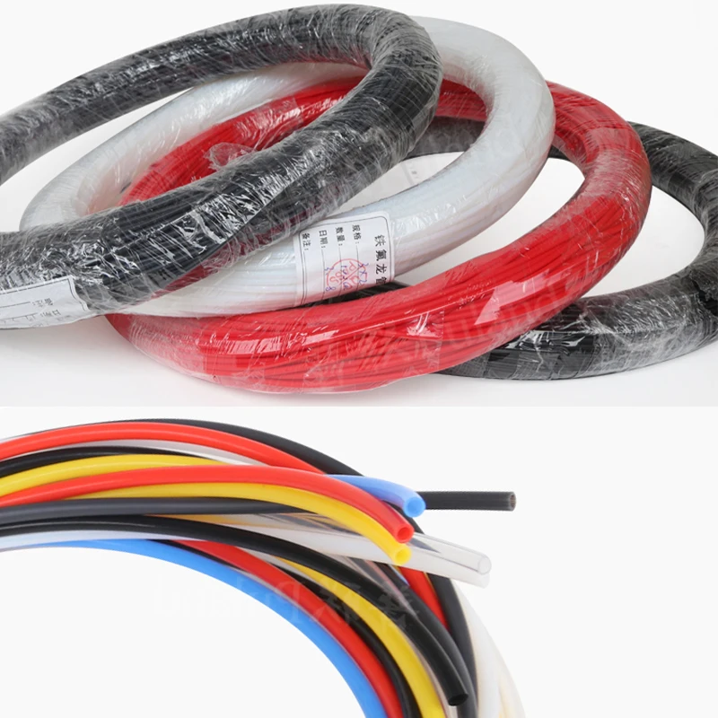 1/5/10m 3D Printer Part PTFE Tube Pipe for J-head Hotend V5 V6 1.75mm /3mm Filament FEP Insulated ID 1mm 2mm 3mm 4mm 6mm Tube view 6
