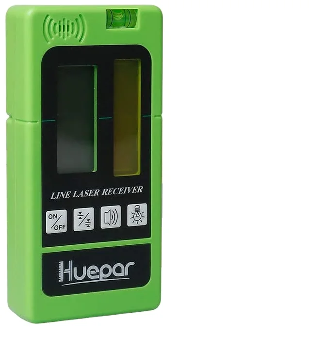 LR-5RG Two-Sided Back-lit LCD Display Detector for Pulsing Line Lasers,Red and Green Beams Laser Level Receiver