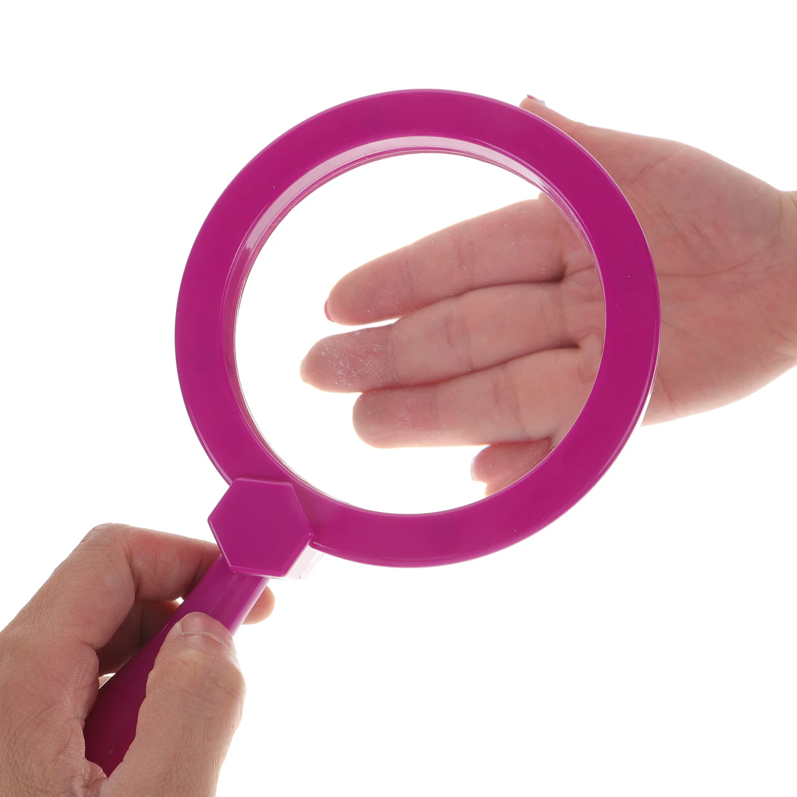 

Portable Kids Magnifier Premium Material Handle Learning Exploration Tool Purple Portable Magnifer Handheld Magnifier