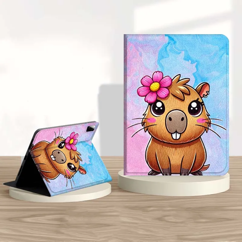 

Capybara Colorful Cartoon Cat For Xiaomi Redmi Mi Pad 4 5 6 6s 7 7s SE Pro 2 11 Plus Max 12.4 11 11.2 12.5 8.7 inch Tablet Case