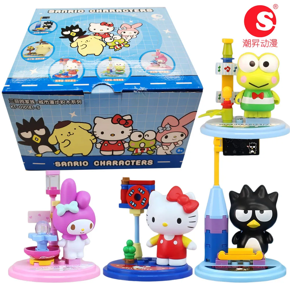 

Новая оригинальная серия Sanrio City Walk, слепая коробка, фигурка, модель игрушки, гашапон, милый персонаж аниме, мелодия Куроми, детские подарки