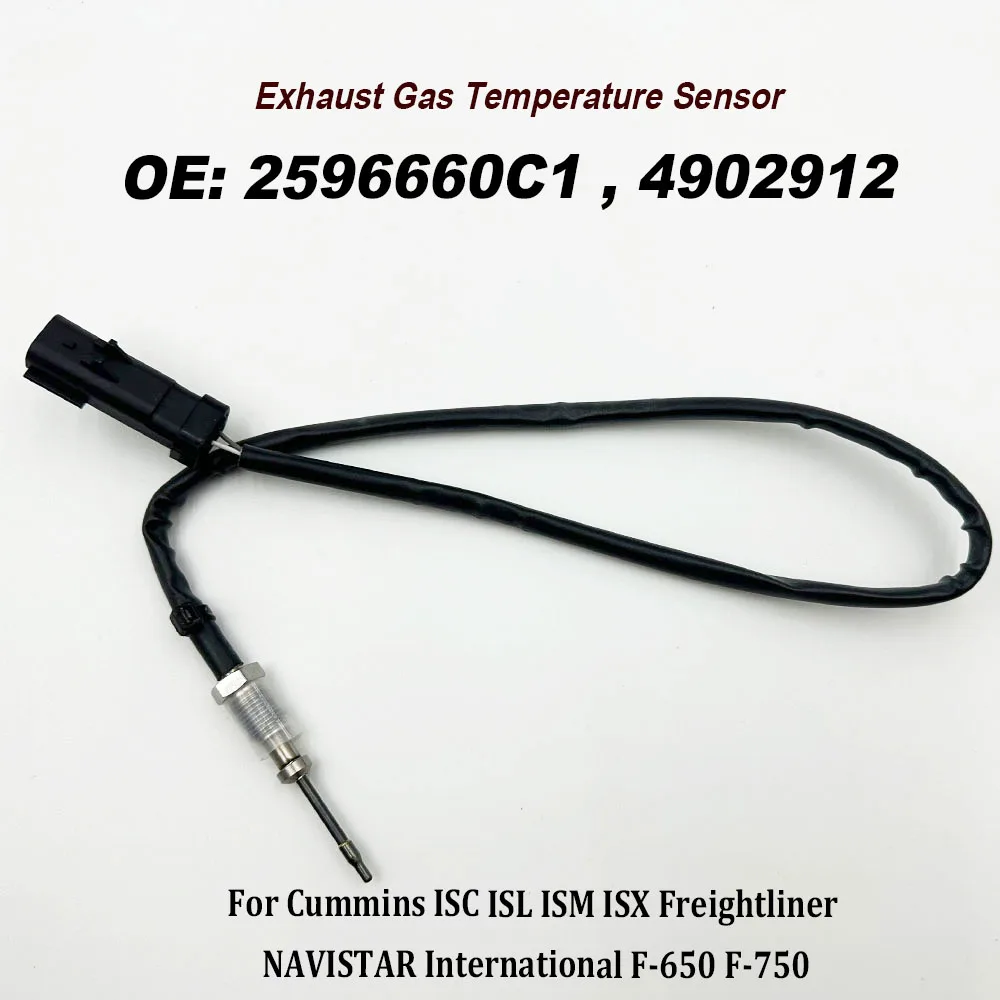 4902912 2596660 Sensor de temperatura de escape C1 para piezas de automóvil serie C-ummins ISC ISL ISM ISX 2007-2011 de alta calidad