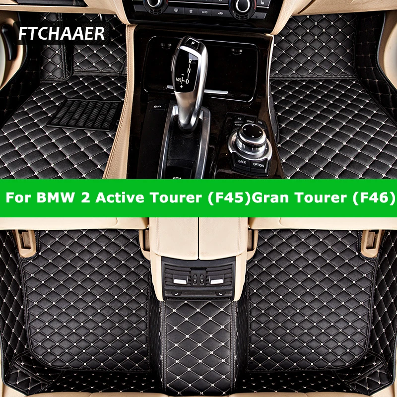 

FTCHAAER Custom Car Floor Mats For BMW 2 Active Tourer F45 GranTourer F46 2013-2023 218 220 Auto Carpets Foot Coche Accessorie