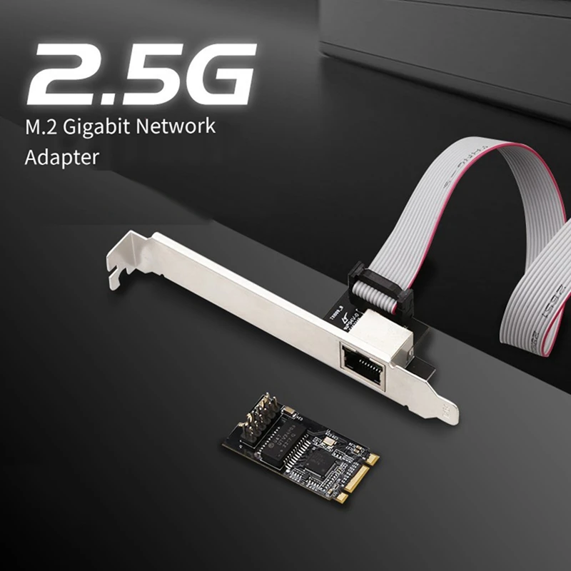 M.2 2.5G Gigabit Network Card 2500M Industrial Gaming Network Adapter M2(B+M Key) I226 Chip Network Card