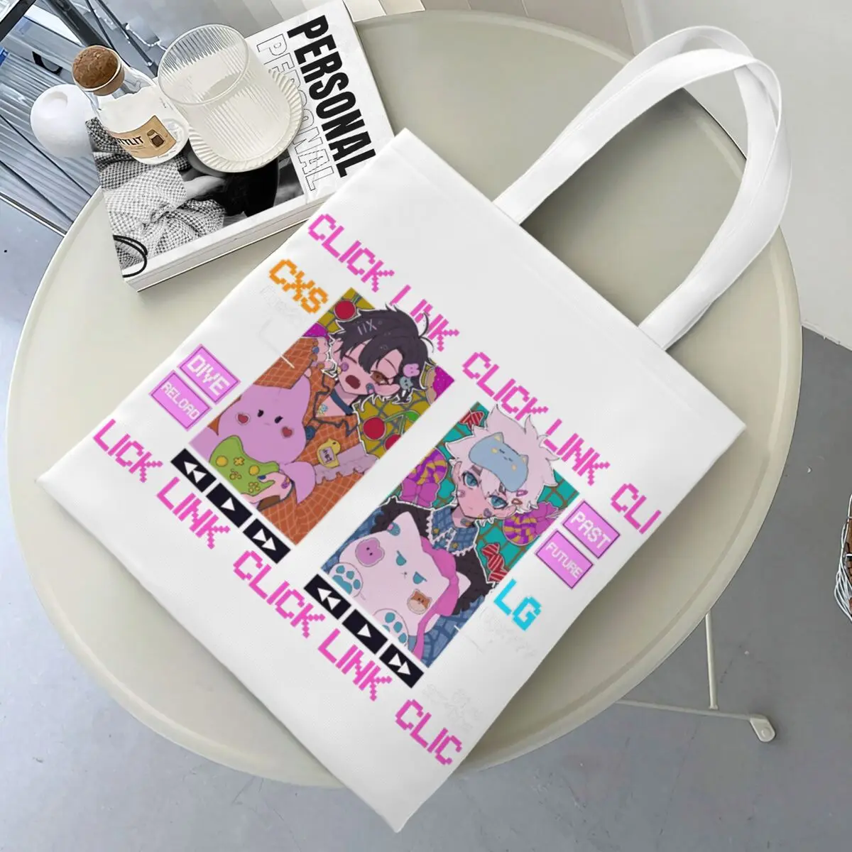 

Kawaii Link Click Alejandro Saab Zeno Robinson Сумка-шоппер Многоразовые сумки Тканевая студенческая большая сумка Женские дизайнерские сумки для покупок