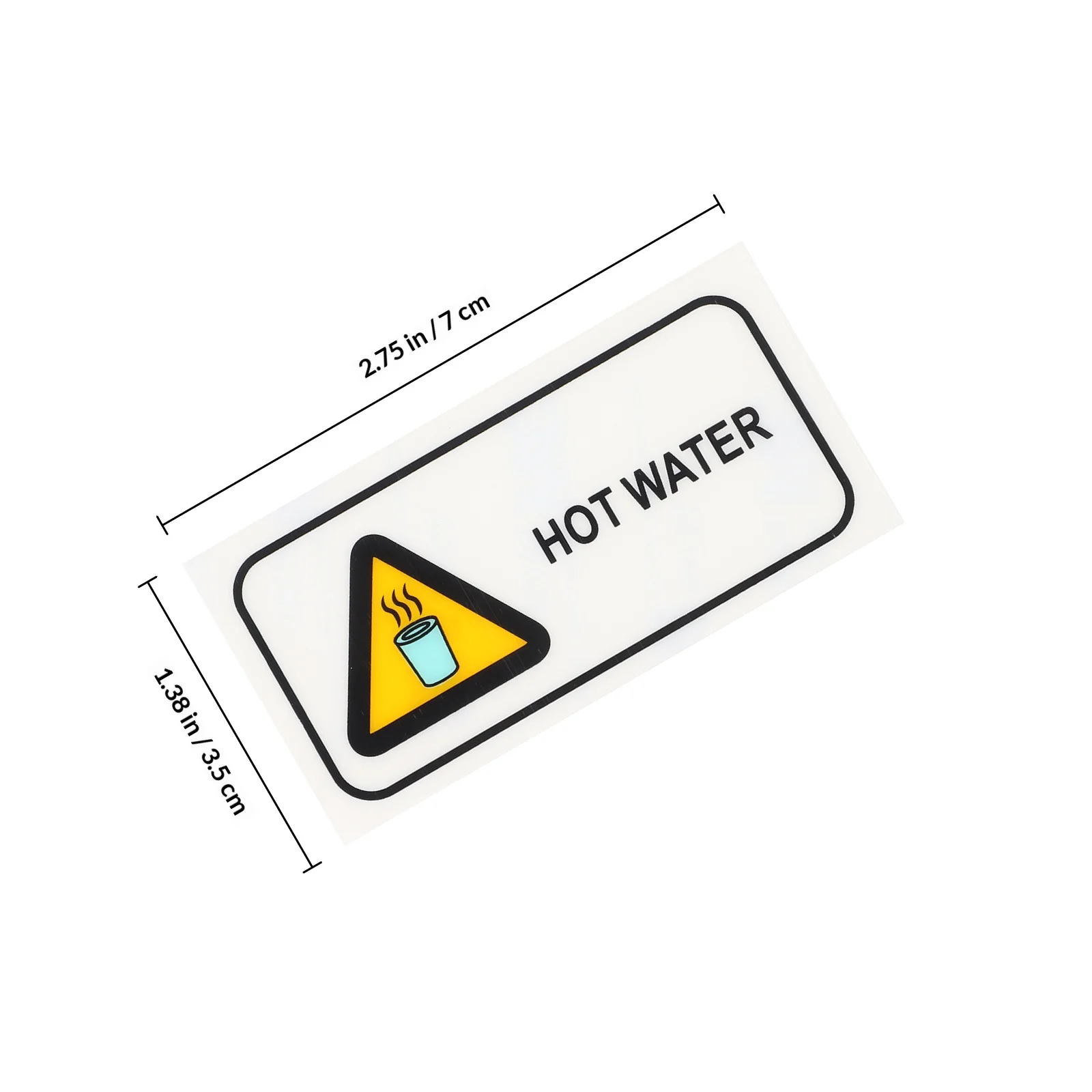熱湯警告ラベル耐久性のある粘着安全ステッカー家庭用オフィス用注意標識デカール交通安全インジケーター