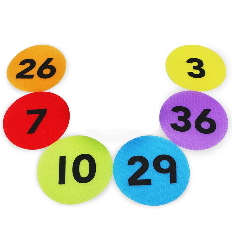 Markers With Numbers 1-36 , Classroom Floor Circles Dots Rug Mats For Kindergarten Preschool Organization Sticker, 4 Inch 36 Pac