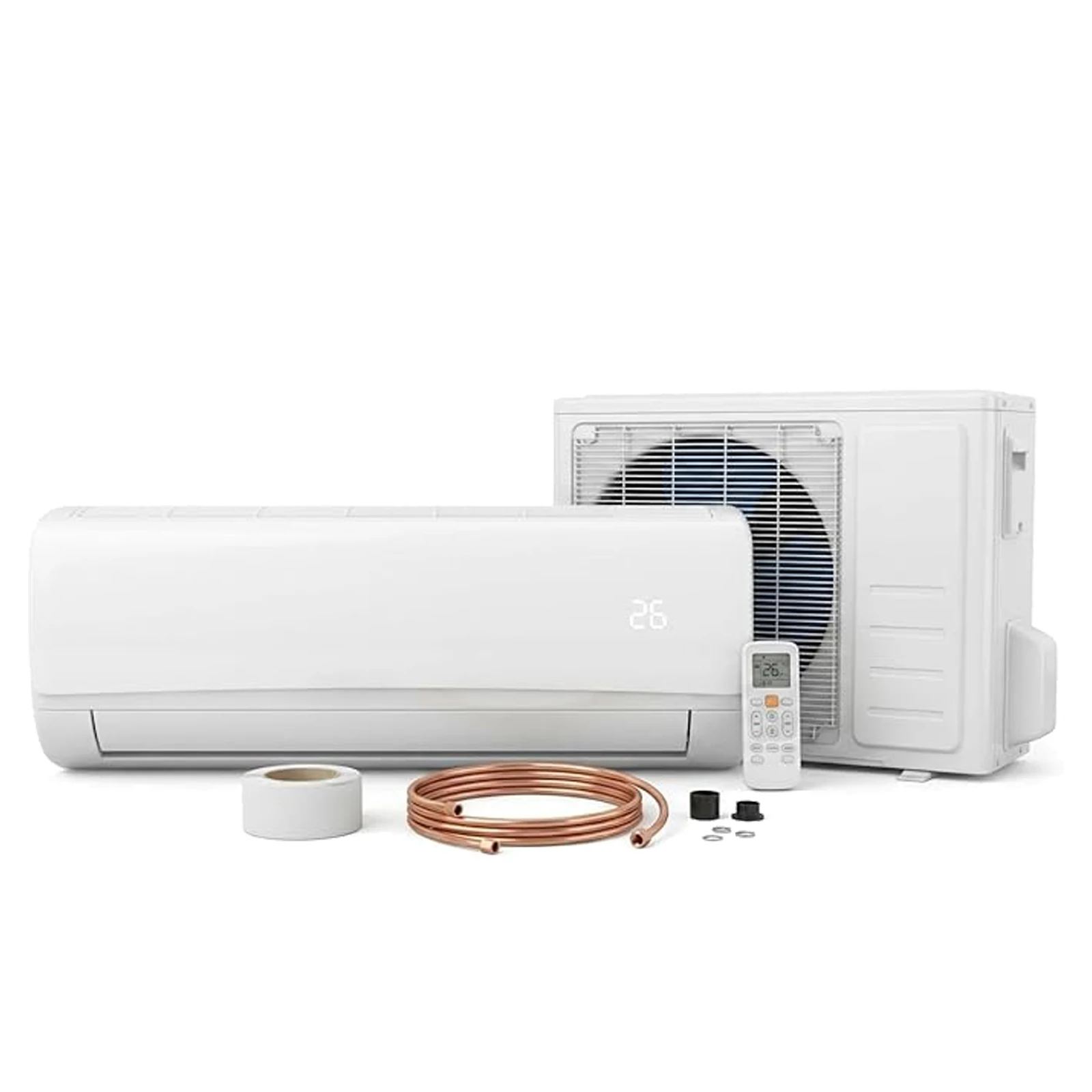 

12000BTU Mini Split Air Conditioner, 19 SEER, 230V, Heating System with Inverter, Wifi Enabled, Heat Pump, Cools/Heats Up to 750 Sq. Ft