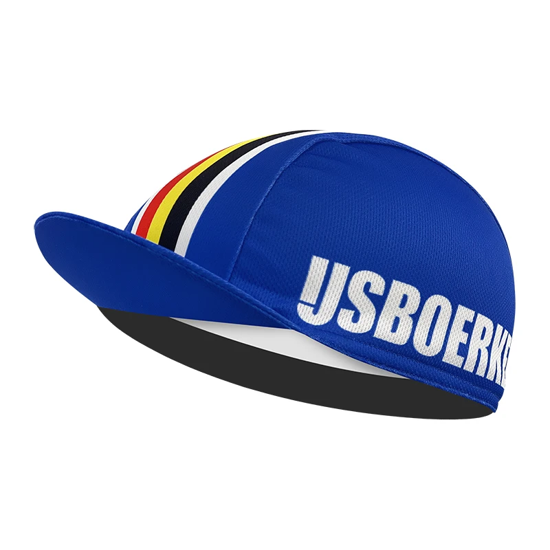 Gorra de ciclismo clásica azul, resistente al sudor, estilo neutro callejero simple y popular.