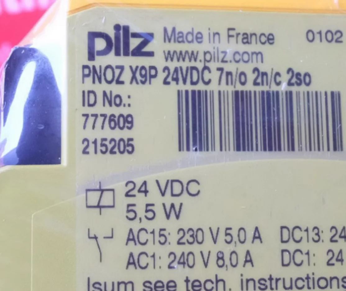 

Pilz 777609 New Security Module PNOZ X9P 24VDC 7N/O 2N/C 2SO