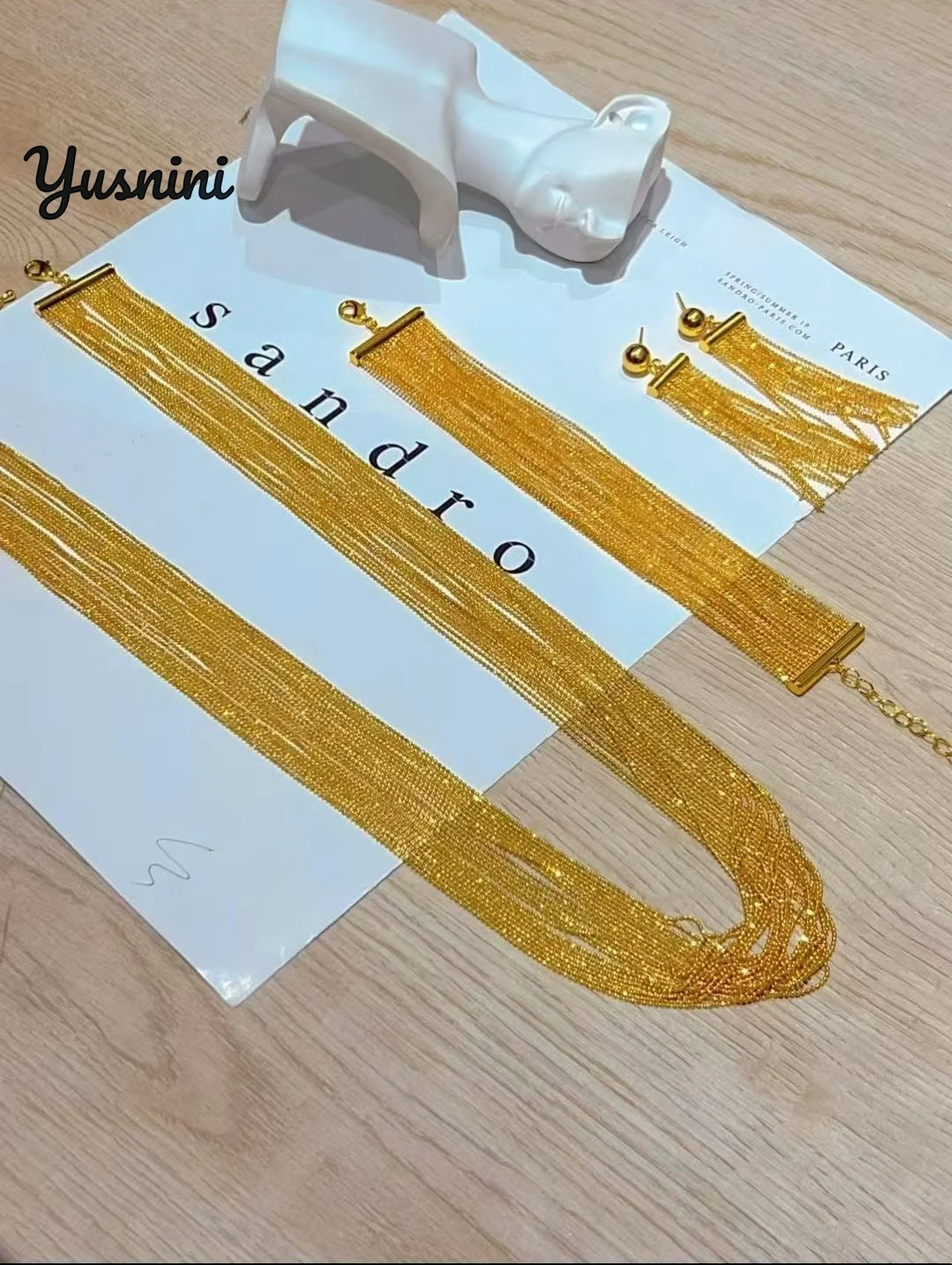 New Dubai 24K Gold Plated High end Customized Necklace, Earrings and Bracelets for Couples' Wedding Party Jewelry Set DD10713