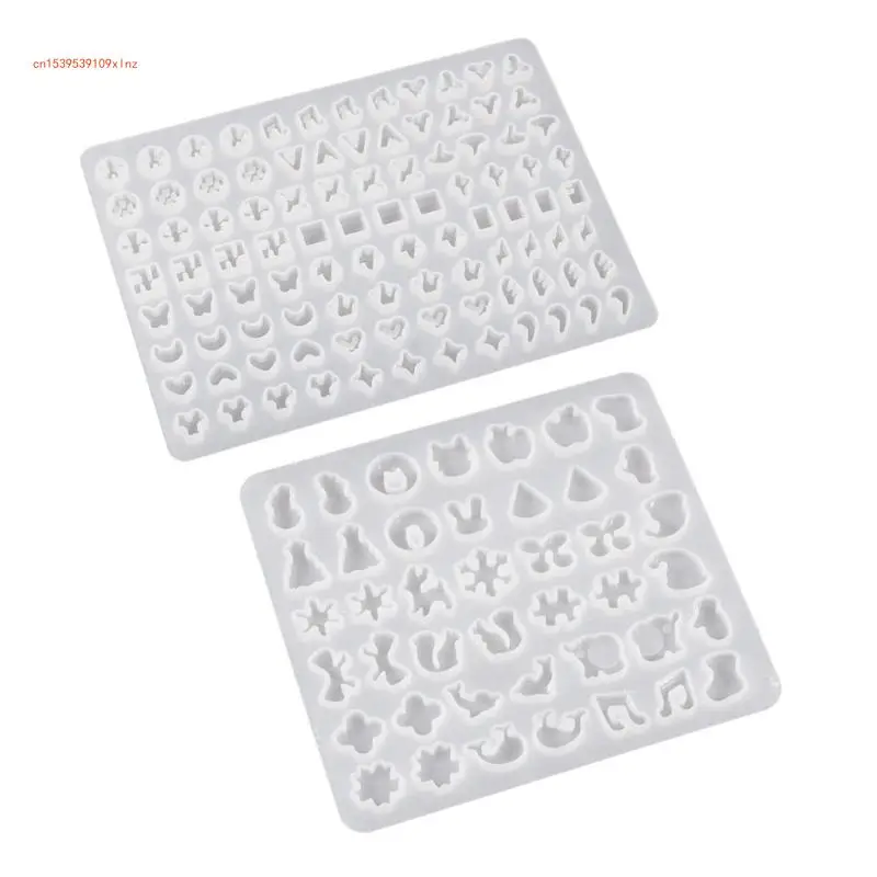 

Fashionable Earring Sturdy Silicone Molds Set Accessory Portable for Stylish Jewelry Making 2 Pieces Resin Casting Set