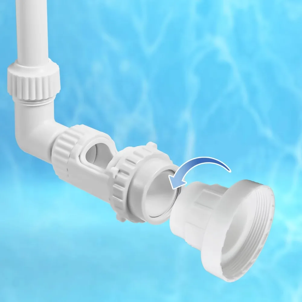 1pc Dual Spray Pool Fountain Connector Leakproof Triple Layer Pool Fountain Adapter Stable Connection