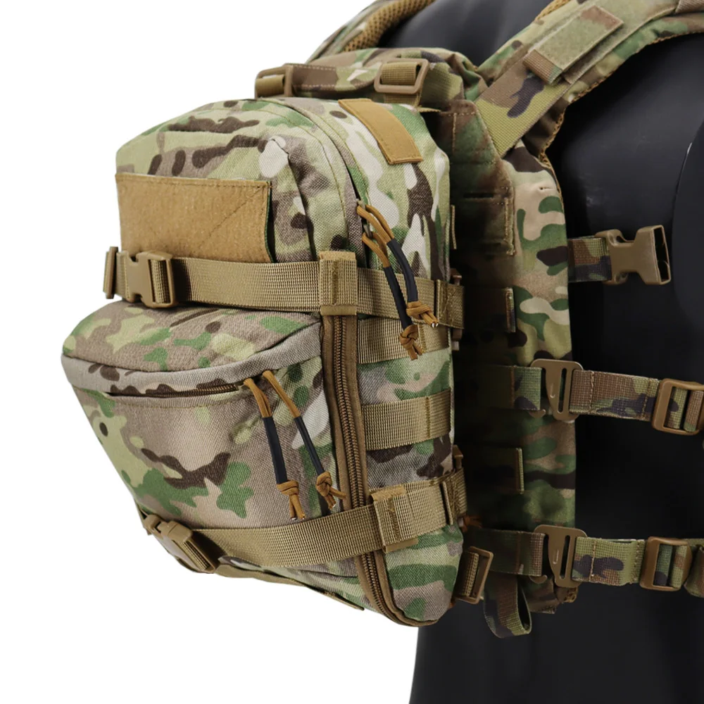 Tactical Mini Hydration Bag Water Backpack Assault Pack Outdoor Bladder Carrier Molle Pouch For Hunting Airsoft Vest