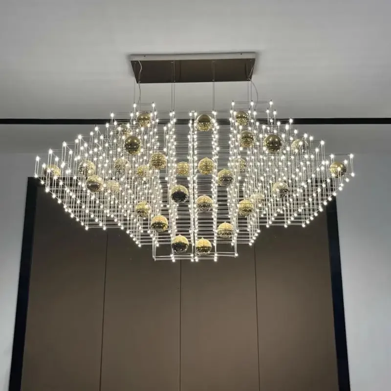 Люстра Light Cube, Цыганский Ресторан Бар Остров Люстра Вилла