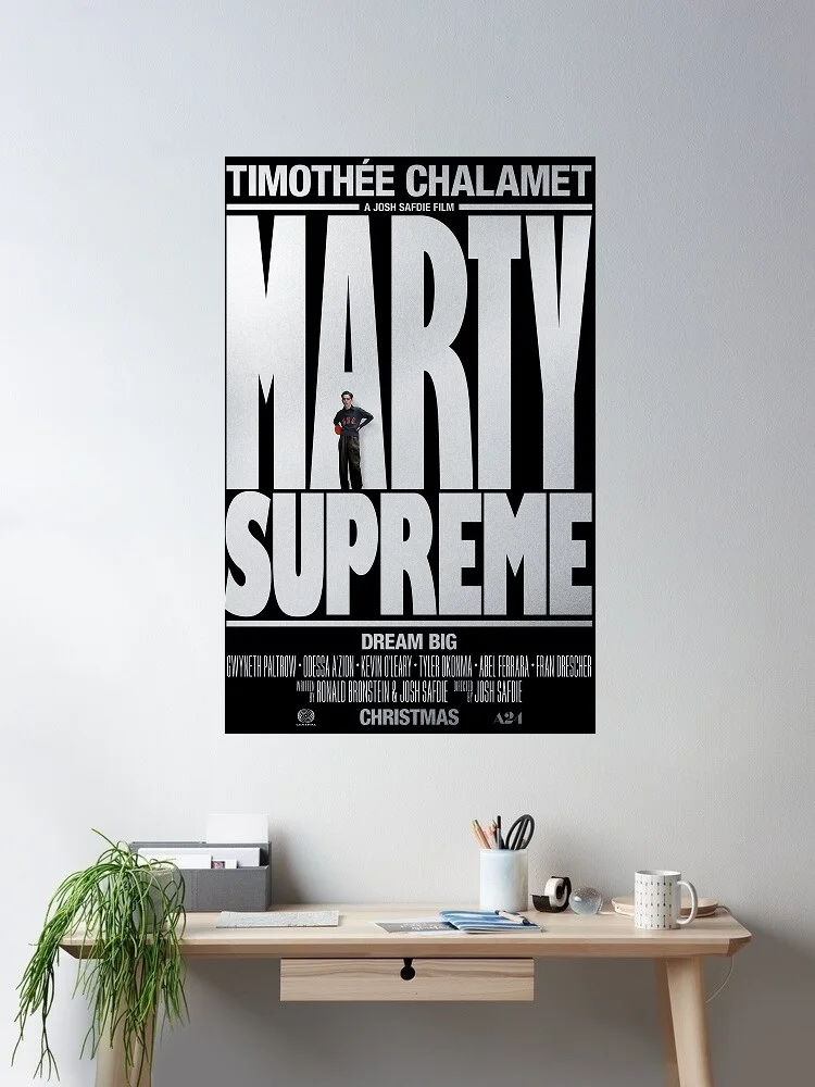 

Marty Supreme Movie, Art Print Silk Poster Home Wall Decor