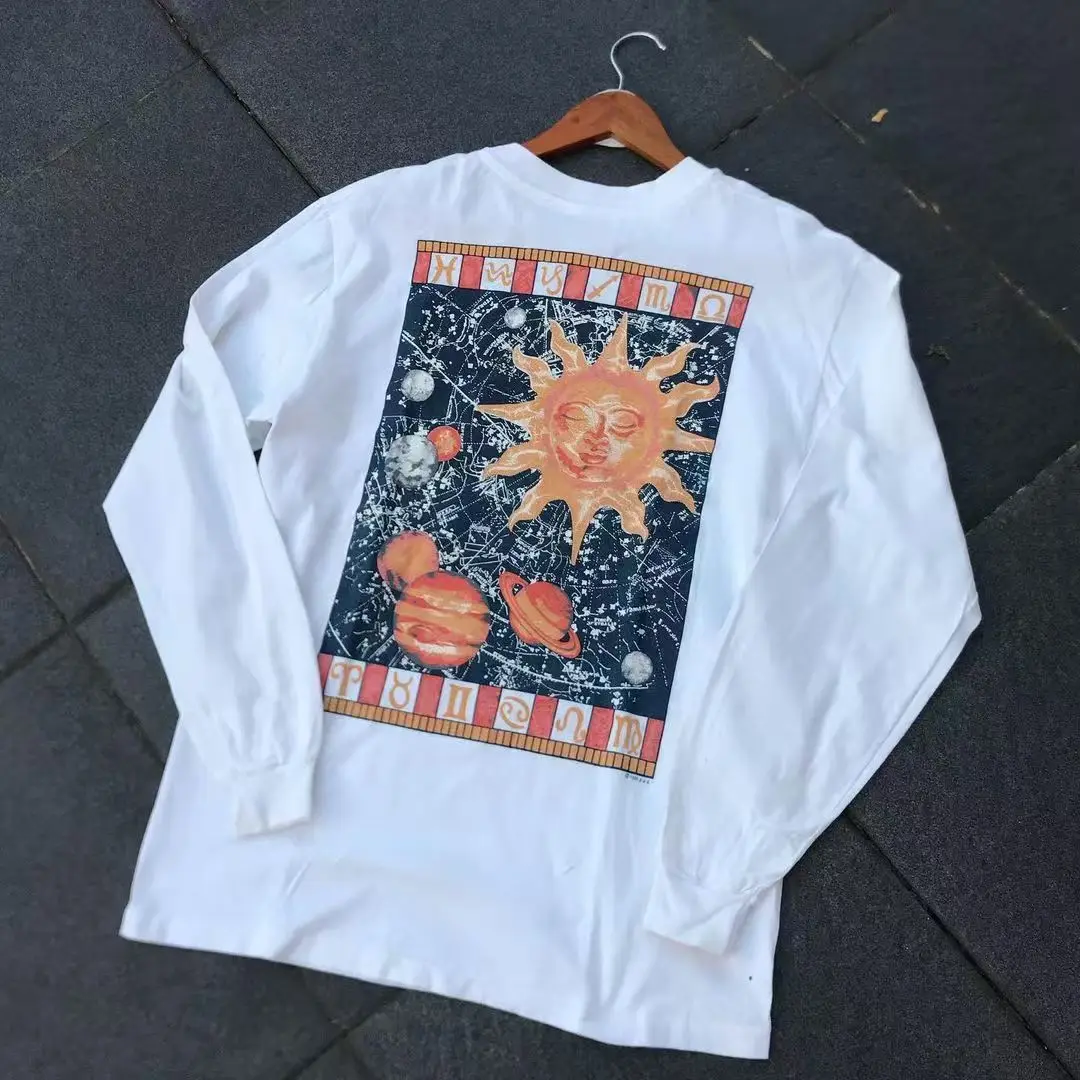 

Y2k T Shirt for Men Clothing Fashion Letter Printed Oversized T Shirts Harajuku Long Sleeve Tee Casual Men's Clothing Streetwear