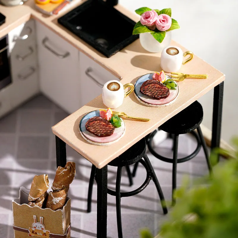 OUZEY فيلا صينية بسيطة يمكنك صنعها بنفسك منزل خشبي، مجموعة بناء النماذج المعمارية، هدية ديكور منزلي إبداعي للبالغين 14+ #2