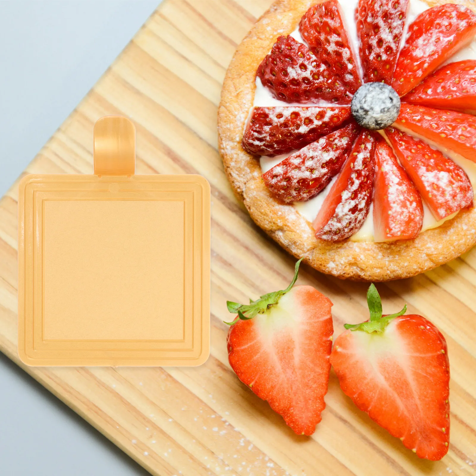 

100pcs Cake Base Reusable Plastic Boards H for Triangle Display Tray Party Accessories Thickened Cake Board