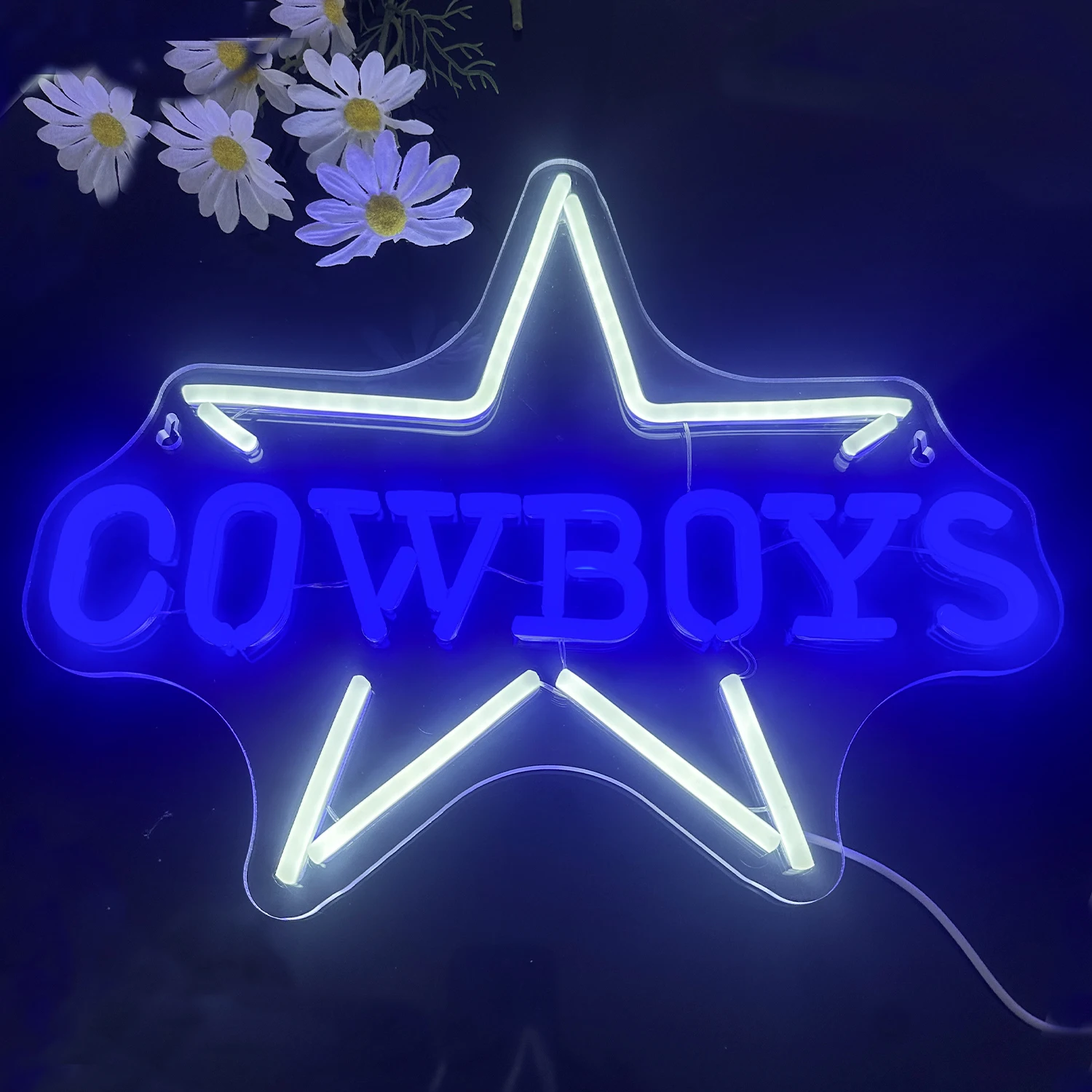 Cowboy star Neon Light Home Shop Home BAR Art Game Party camera dei bambini cave insegne al neon estetiche star wall decoration