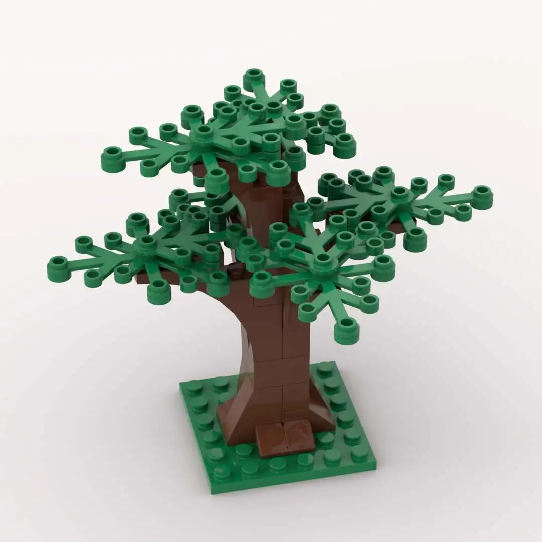 

MOC Model Plants Trees Leaf Third Party Building Blocks Bricks Parts DIY Forest Tree Trunk Bole Decoration Toys for Adults,Kids