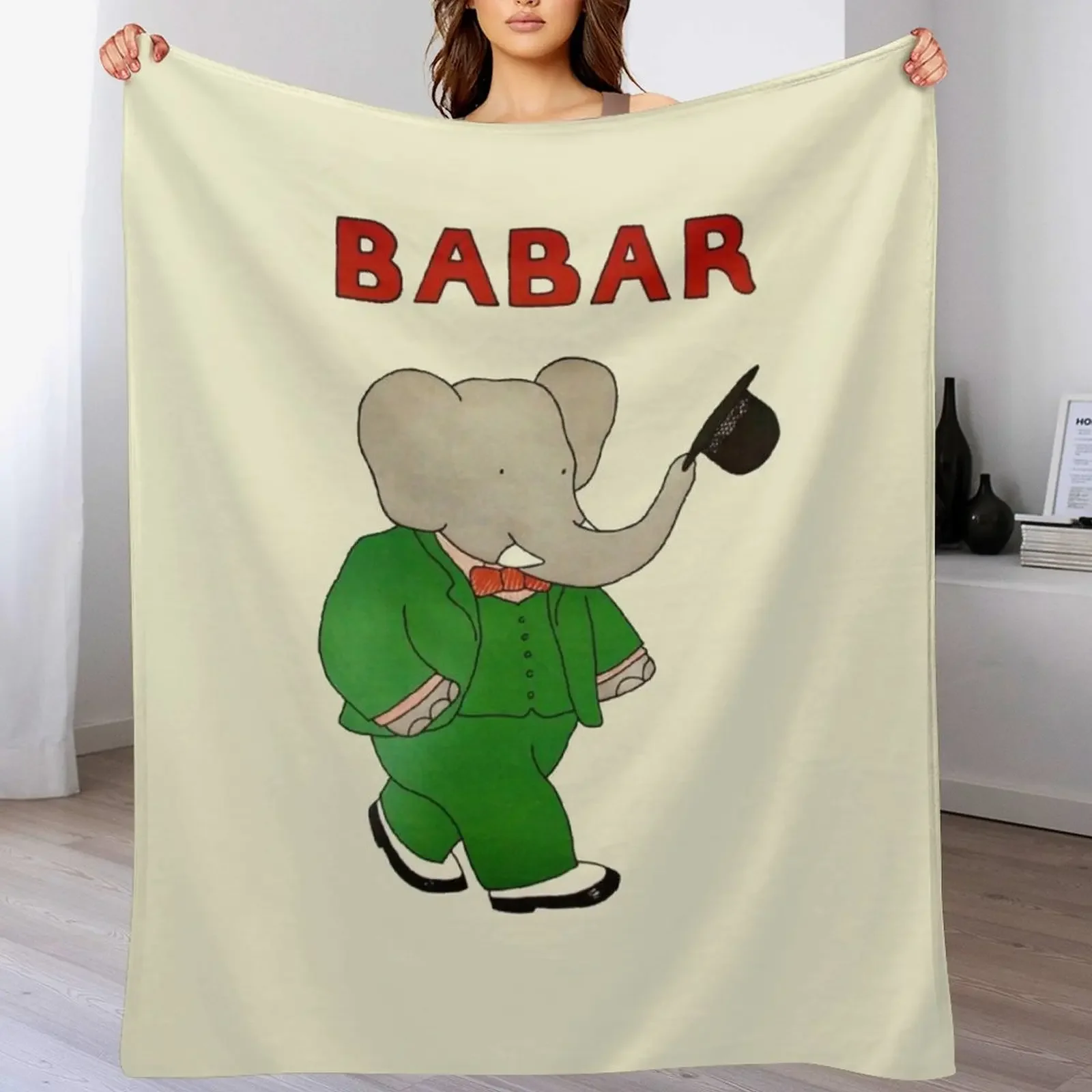 Babar Throw Blanket Flannel Fleece Soft Warm Throw Blanket
