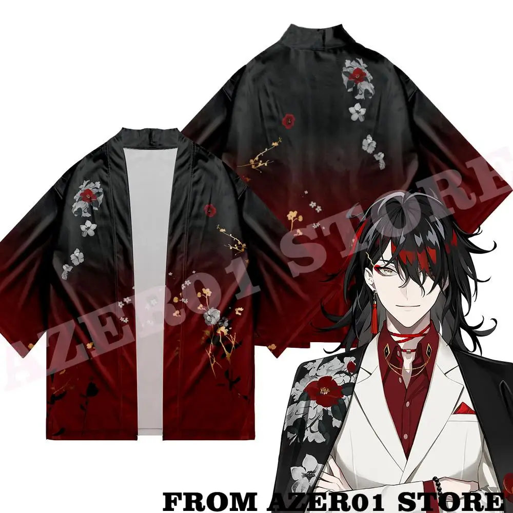 

HOLOLIVE VTuber Vox Akuma Merch Kimono Summer Women/Men Three Quarter Sleeve Blouse Cosplay Outerwear kimono Cardigan Coat