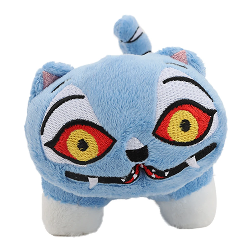 14cm anime kpop demônios caçadores tigre brinquedos de pelúcia bonito tigre azul derpy bonecas decoração macia brinquedo monstro caça grupo menina para fãs presentes