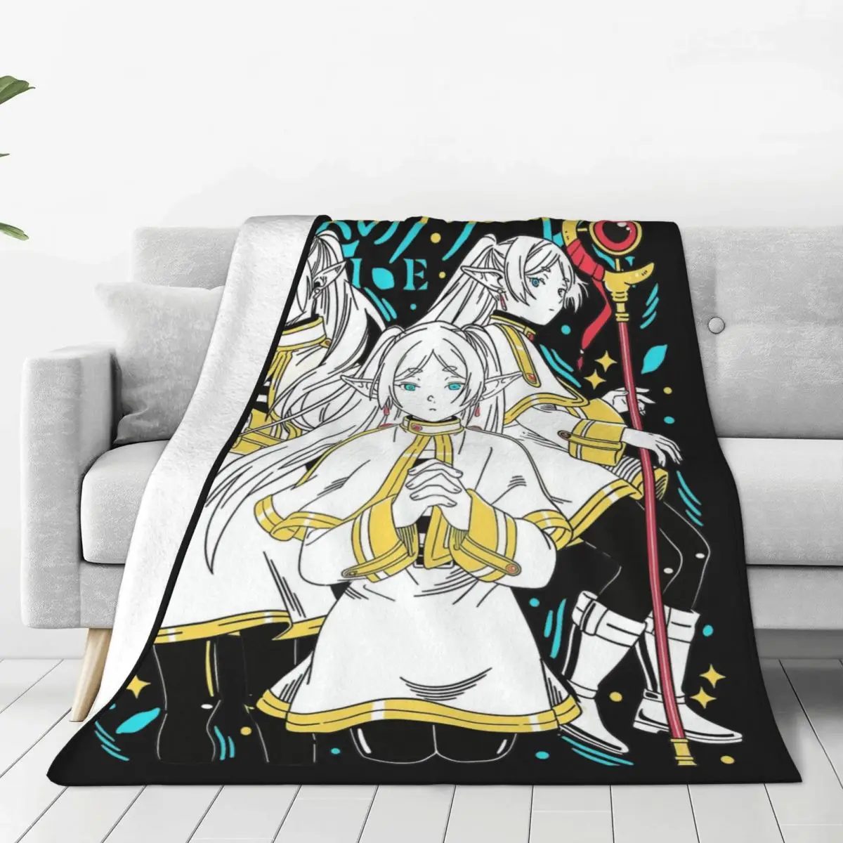 Sousou No Frieren Blankets Fleece Textile Decor Multifunction Super Soft Throw Blanket for Bedding Car Bedding Throws
