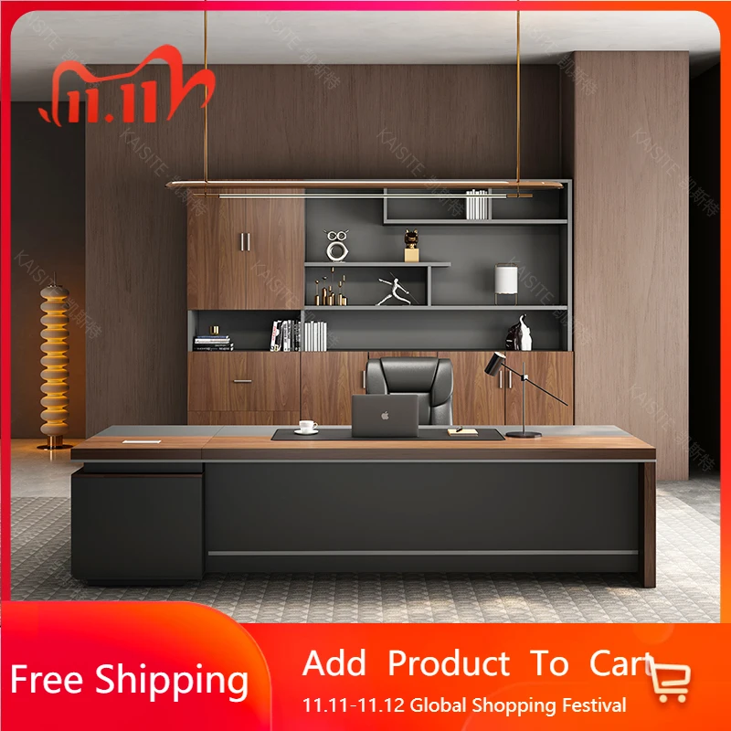 

Crafts Office Desk Auxiliary Elegant Simple Writing Gaming Computer Desk Study Luxury Nordic Mesa De Trabajo Hotel Furniture