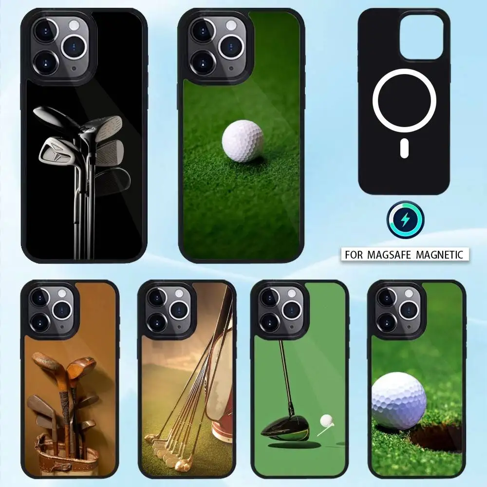 

G-Goif Phone Case Magnetic For iPhone16 15 14 13 12 Pro Max For Magsafe Wireless Charging Cover