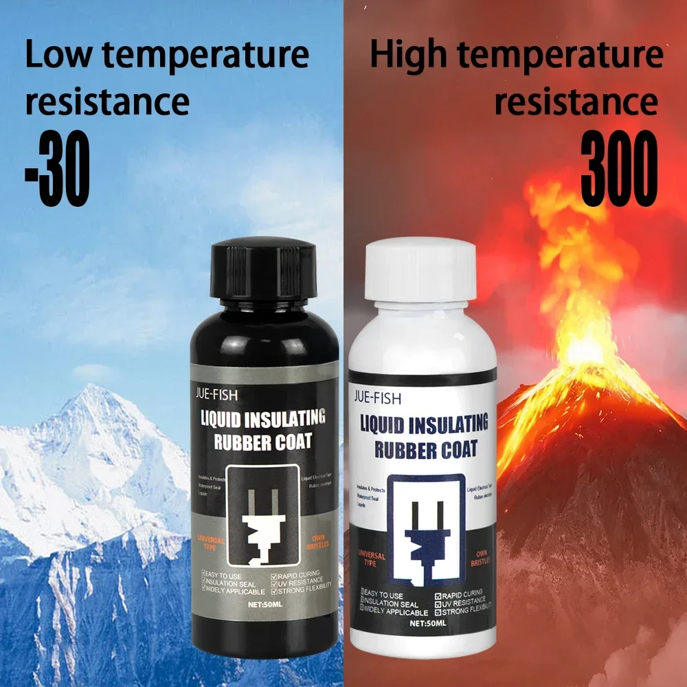 50ML Liquid Insulating Tape Repair Rubber Electrical Wire Cable Coat Fix Line Glue Wide Range Liquid Insulation Paste