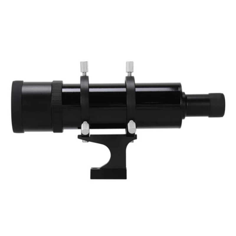 Agnicy Astronomical Telescope Accessories 9x50mm Optical Star Seeking Mirror Single Mirror Body + Base Bracket